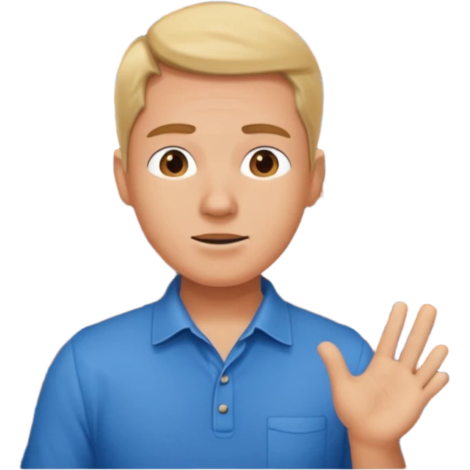 Someone talking to a brick wall emoji