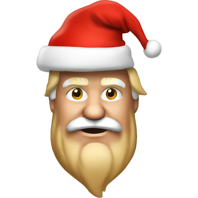 Donald Trump with santa hat emoji