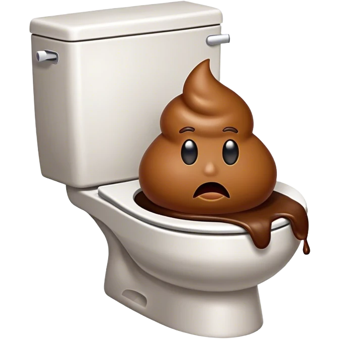 Poop emoji toilet emoji