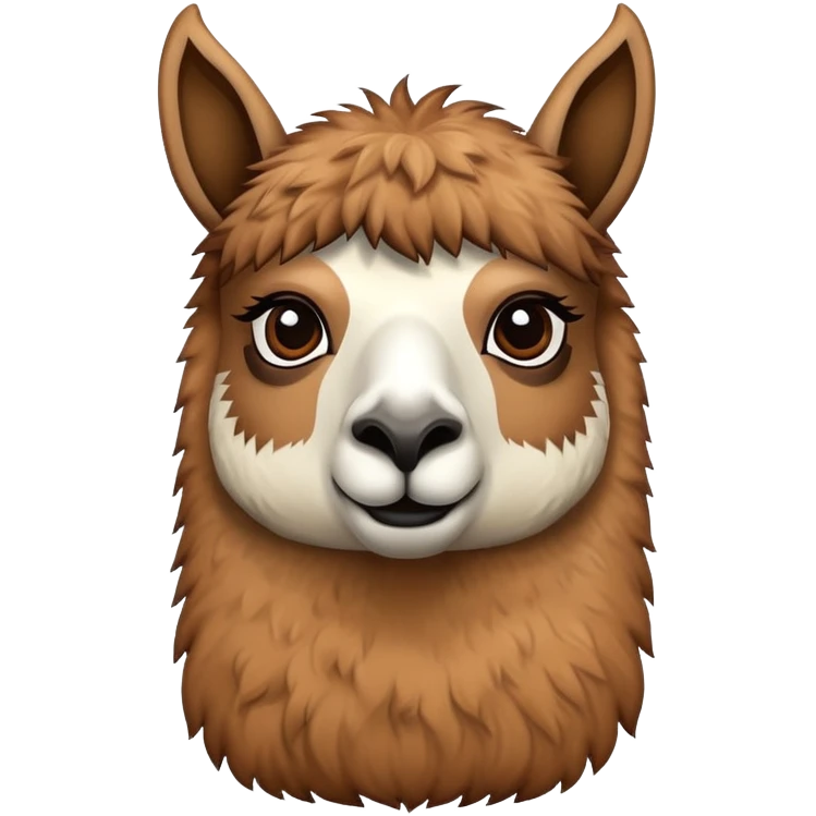 llama with  resilient element emoji