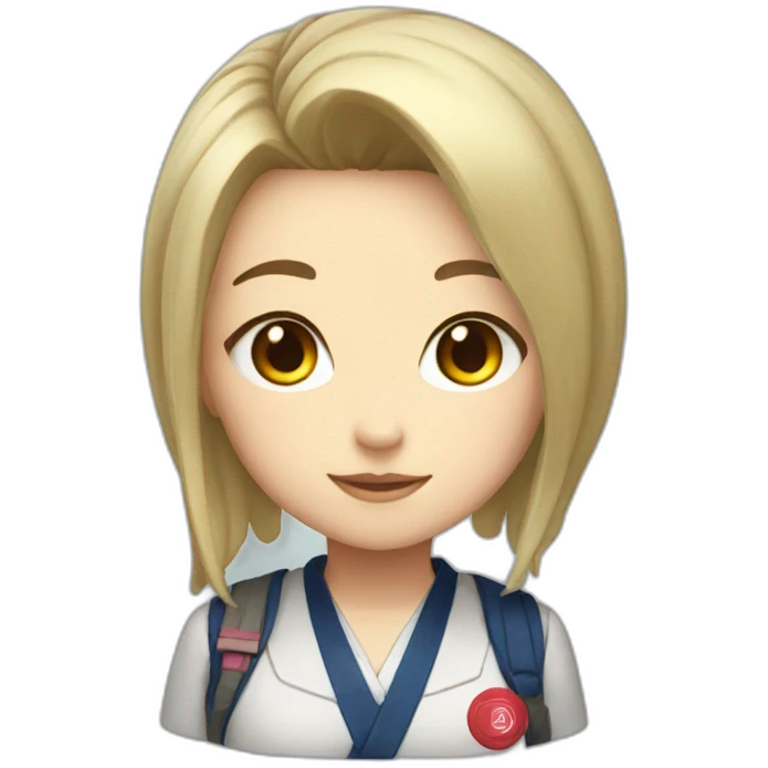 girl in Japanese school uniform Marvel emoji