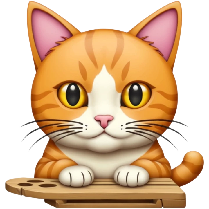 kuas lukis dan palet emoji