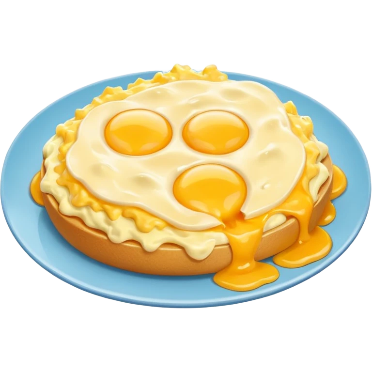Cheesy eggs emoji