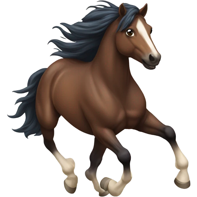 Wild horse emoji