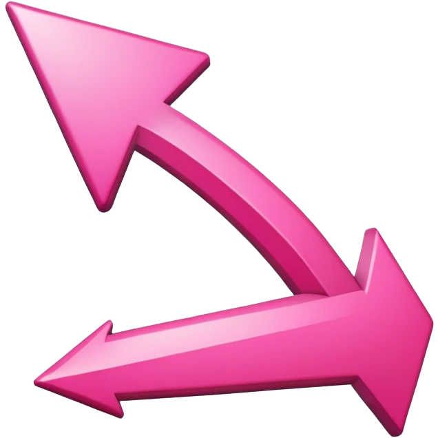 Right arrow in pink  emoji