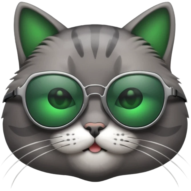 Cat wearing sunglasses emoji