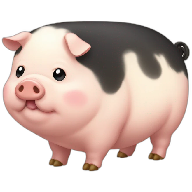 Fatty kunekune pig emoji
