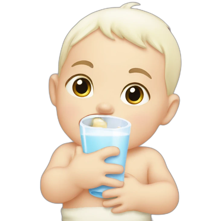 milk drinking baby emoji