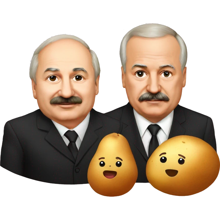 Lukashenko and potato emoji