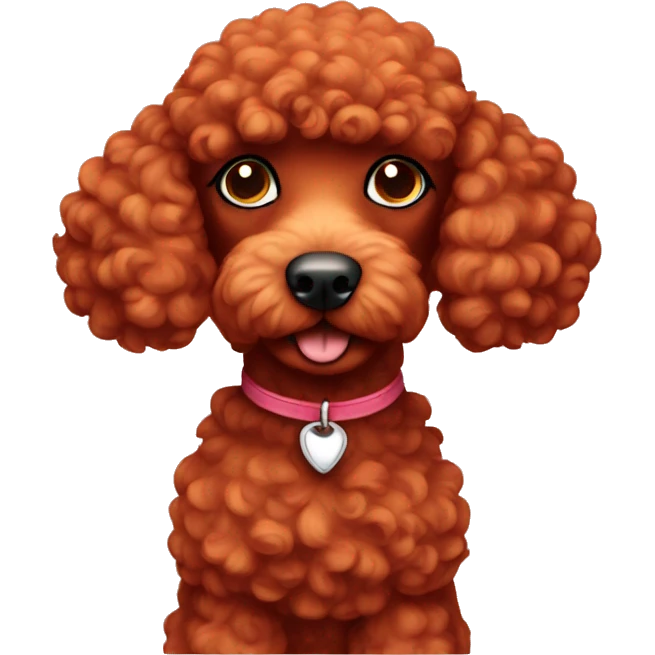 Red poodle emoji