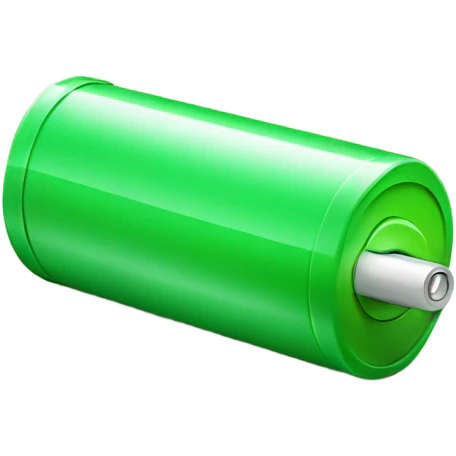 green battery with energy emoji