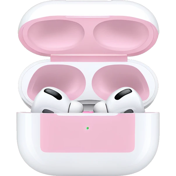 AirPods Pro with pink case emoji