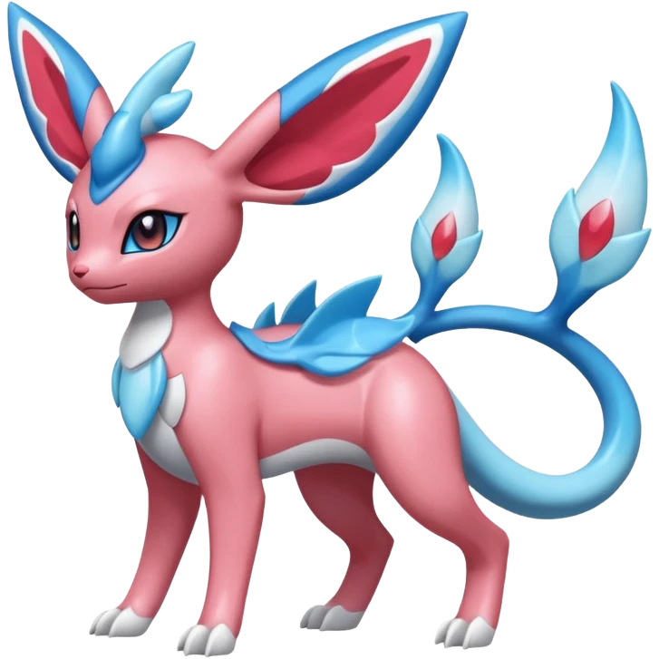 Hydro-elemental Salamence-Amaura-Sylveon-Fakémon-fusion (full body) emoji