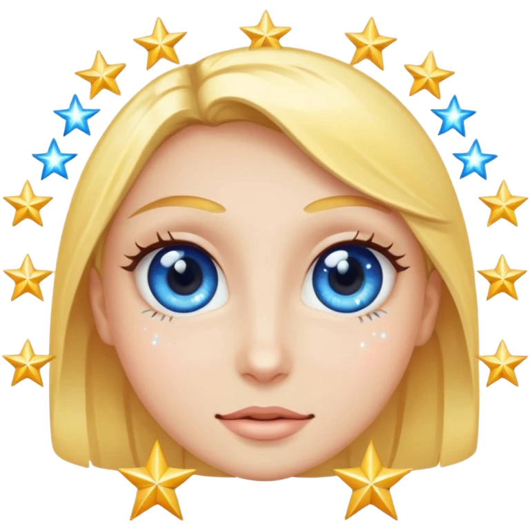 Eyes sparkling with stars emoji