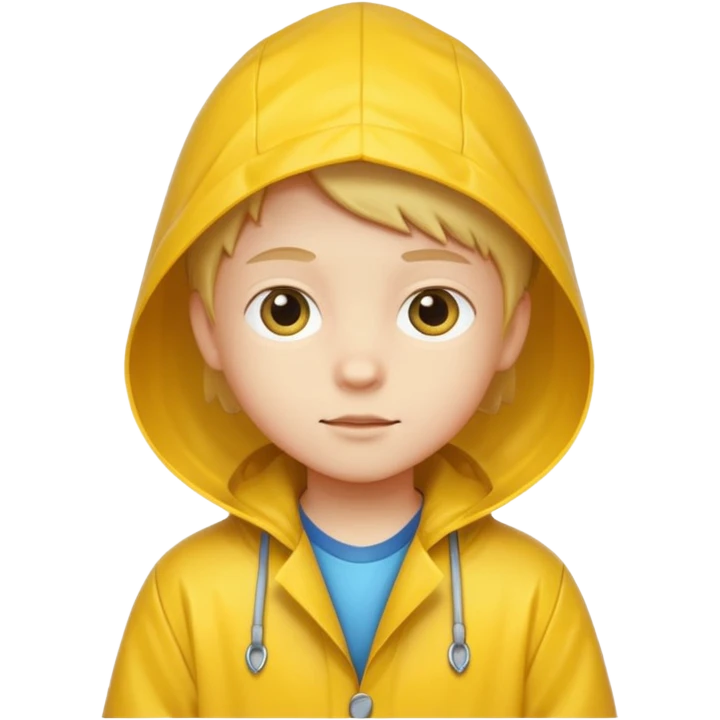 kid with raincoat emoji
