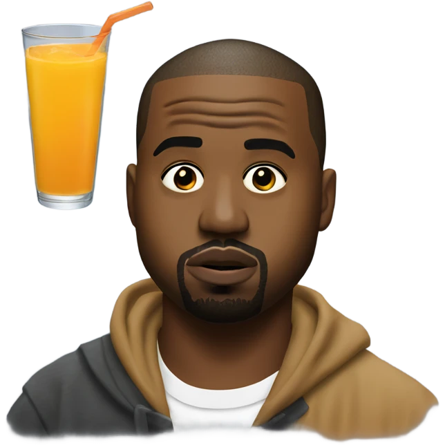 Kanye west with juice wrld emoji
