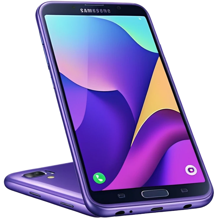 Iridescent purple Samsung galaxy a16 emoji