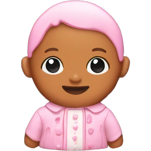 baby pink gingerbread emoji