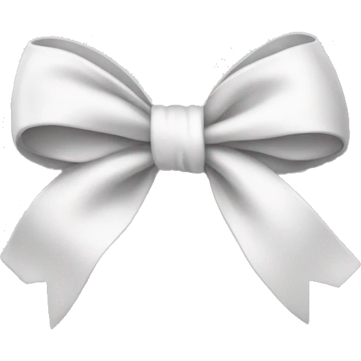 White bow emoji