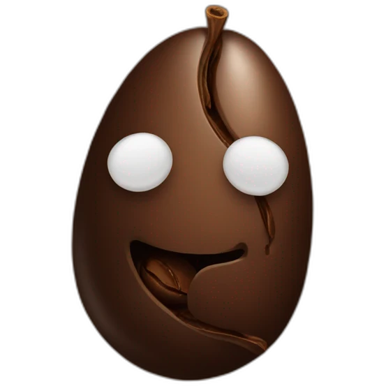 Coffee bean emoji