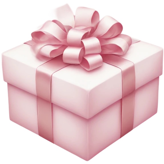 Light pink Christmas gifts under a white Christmas tree  emoji