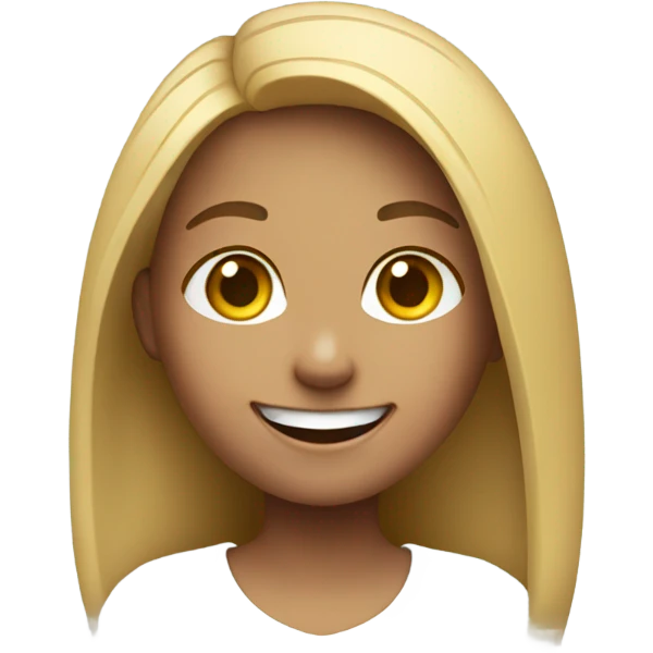smiling girl with CHS shirt emoji