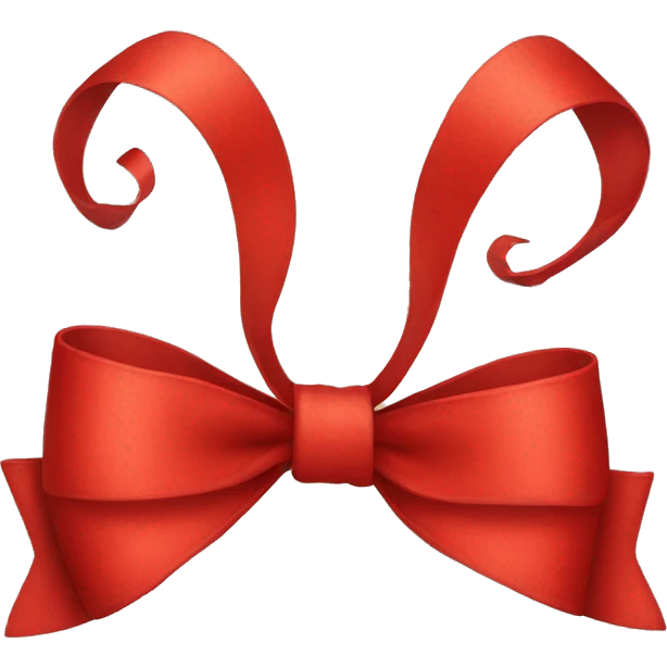 Red bow emoji