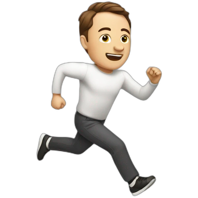 Musk running emoji