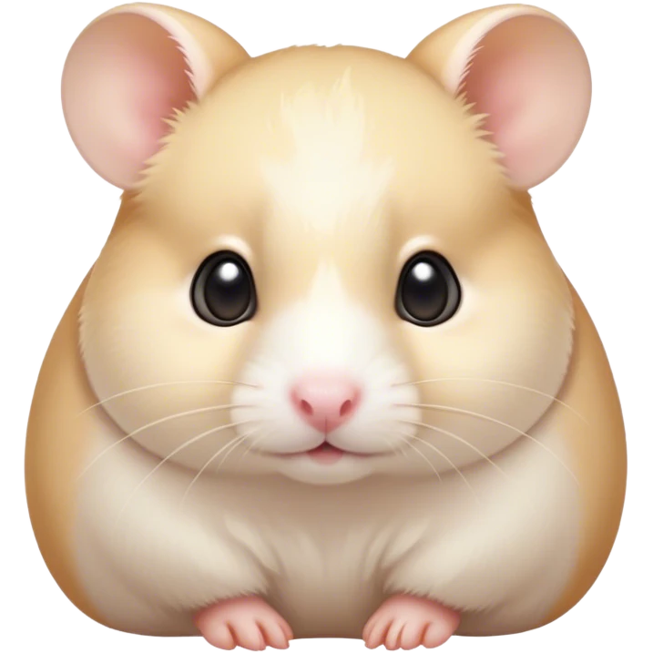 Cinematic Noble Cream Hamster Portrait Emoji, Poised and regal, with a tiny, compact build and a smooth, pristine cream fur, deep-set soulful dark eyes, Simplified yet sharp and sophisticated features, highly detailed, glowing with a soft, dignified glow, high shine, intelligent and energetic, stylized with an air of miniature elegance, focused and attentive, soft glowing outline, capturing the essence of a watchful and confident rodent, so majestic it feels as though it could scurry out of the screen with effortless authority! emoji