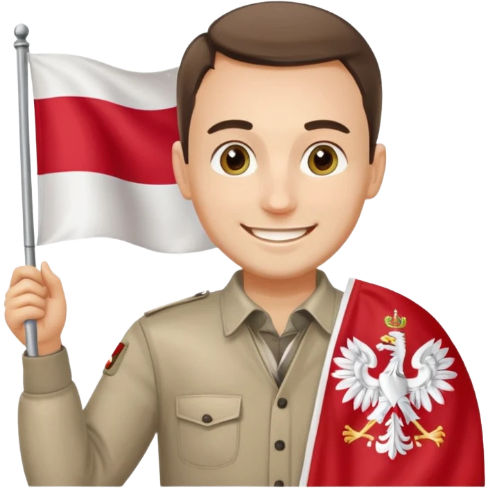 polish man with poland flag emoji