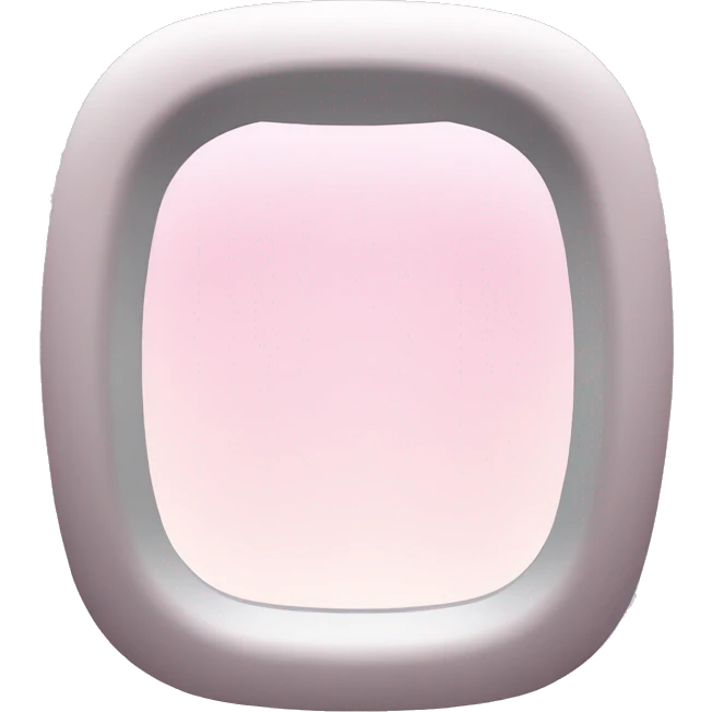 Light pink airplane window  emoji