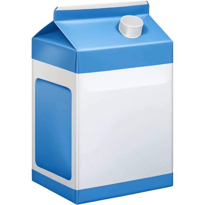 blue and white milk carton emoji