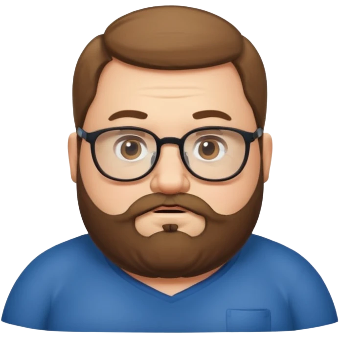 Fat Man with beard emoji