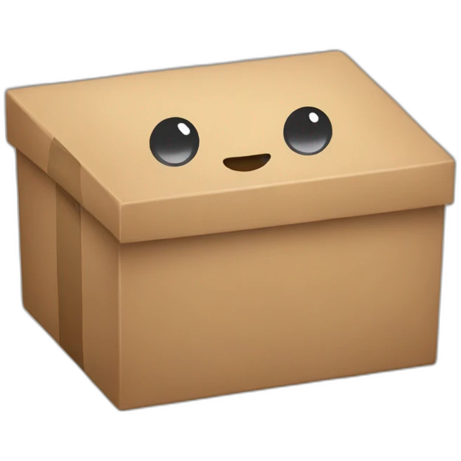 CAJA CON MANOS Y PIES emoji