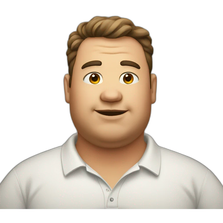 Fat neck man emoji