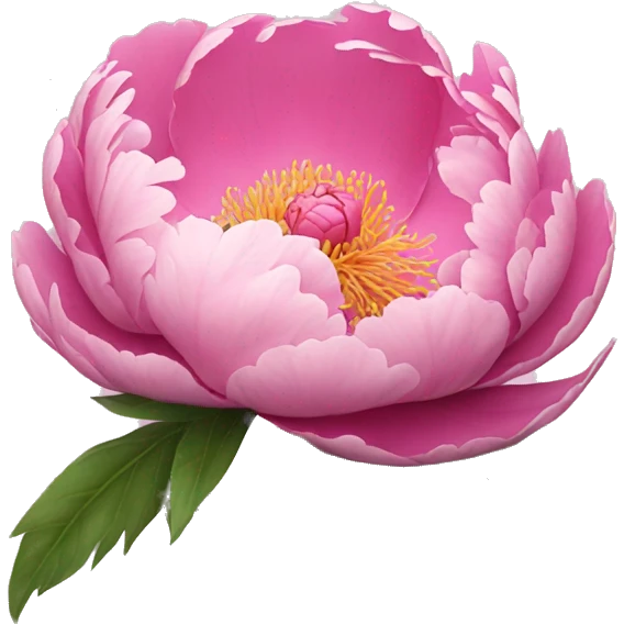 pink peony emoji