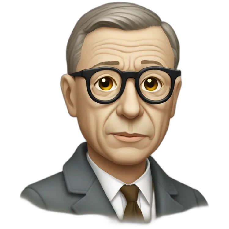 jean paul sartre emoji