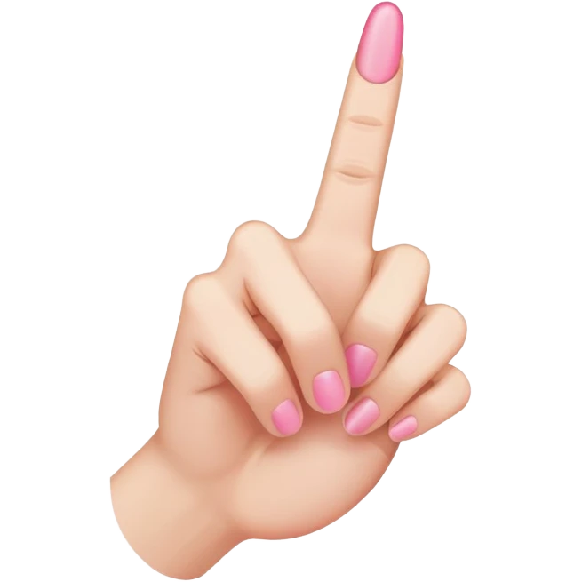 pink middle finger  emoji
