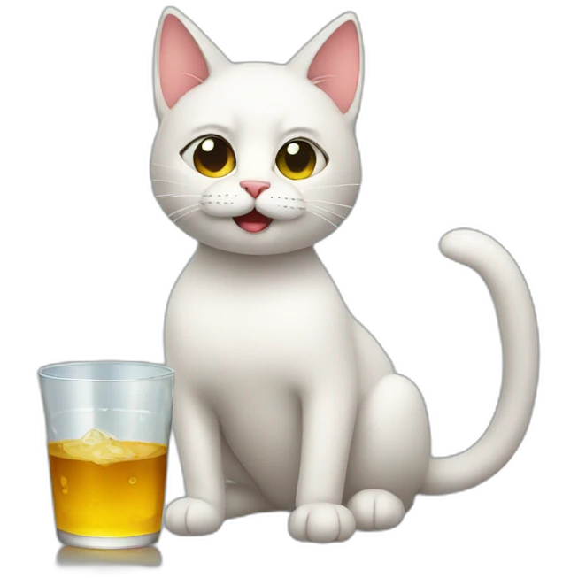 Drunk cat emoji