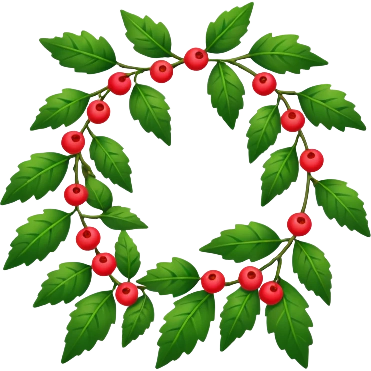 Holiday garland emoji