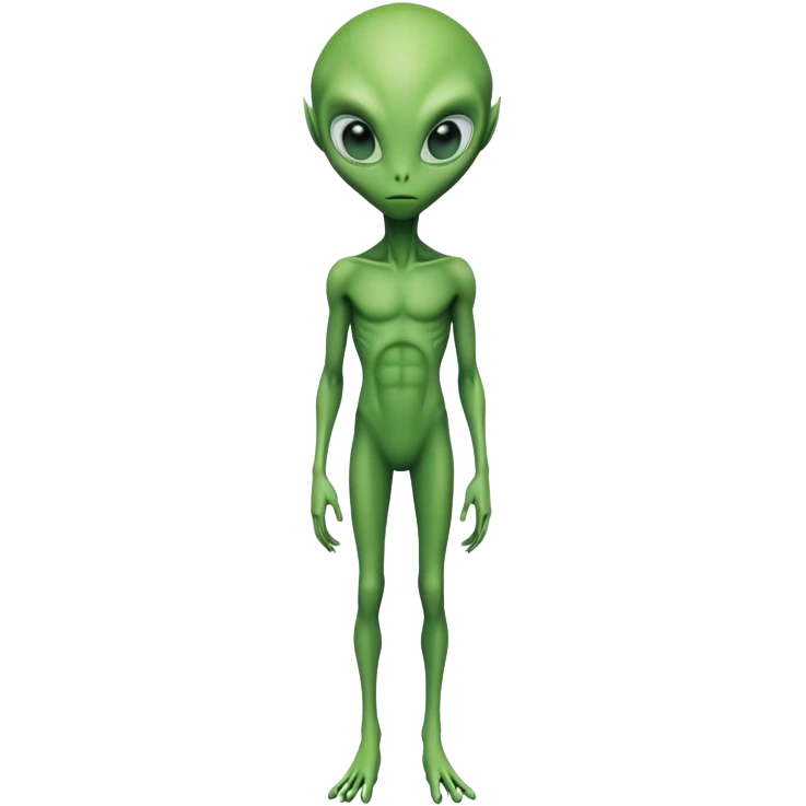 full body alien standing emoji