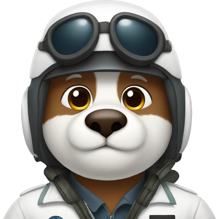 a bear pilot emoji