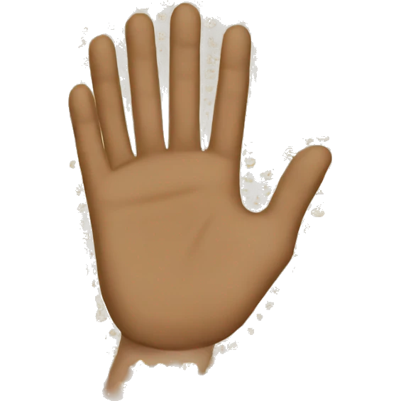 Un emoji content qui se tient la tête avec les mains emoji