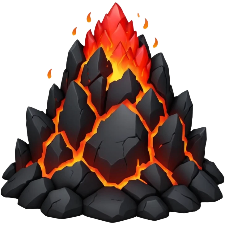 black stone lava emoji