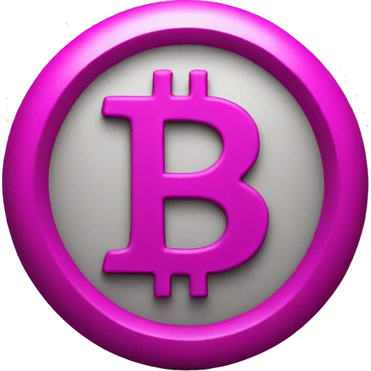Magenta Bitcoin emoji