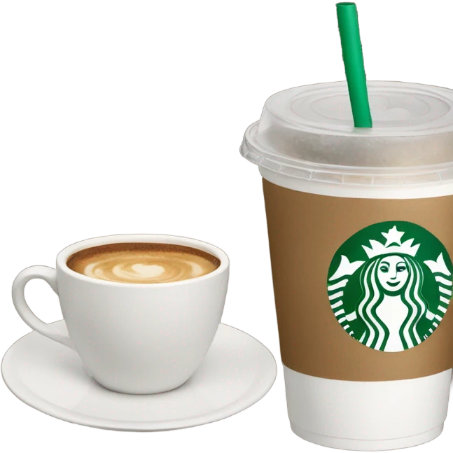 Starbucks coffee emoji
