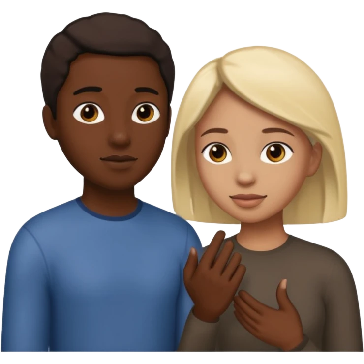 Symbiotic relationship black peoples emoji