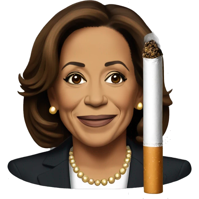 kamala harris cigarette emoji
