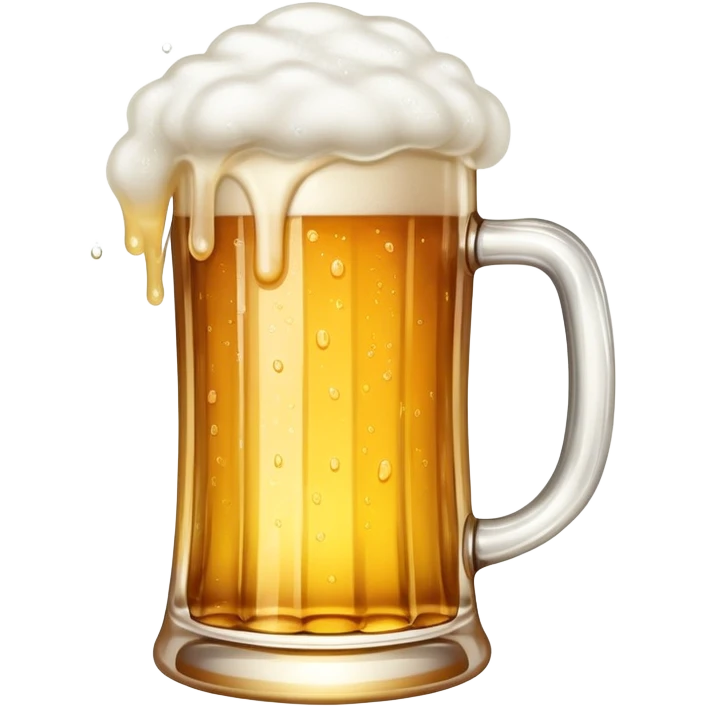beer mug with foam emoji
