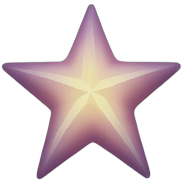 Half simple star emoji
